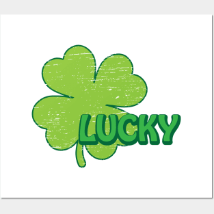 Lucky Vintage Shamrock Posters and Art